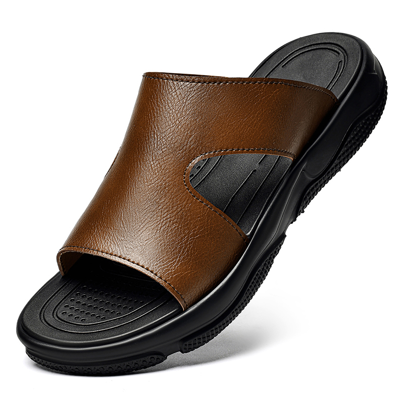 Men'S Shoes Top Brands - Sandalias de cuero para hombre, zapatillas