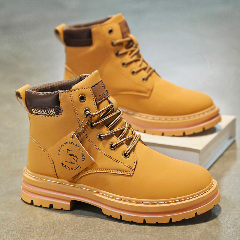 Canvas Sneaker High - Botas altas clásicas para hombre, botas