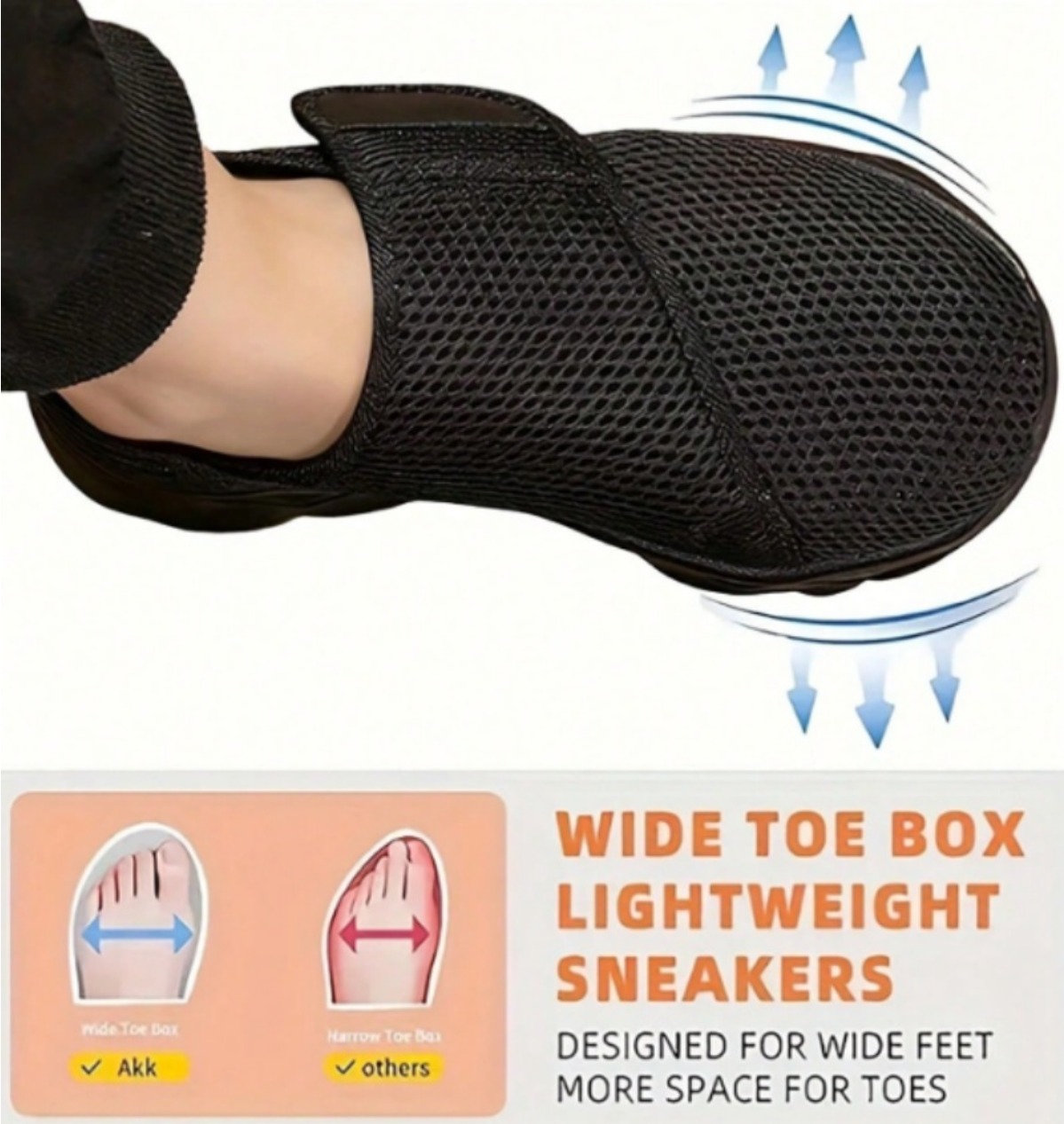 Men'S Shoes With Wide Toe Box - Nuevos Zapatos Deportivos Transpirables de Malla