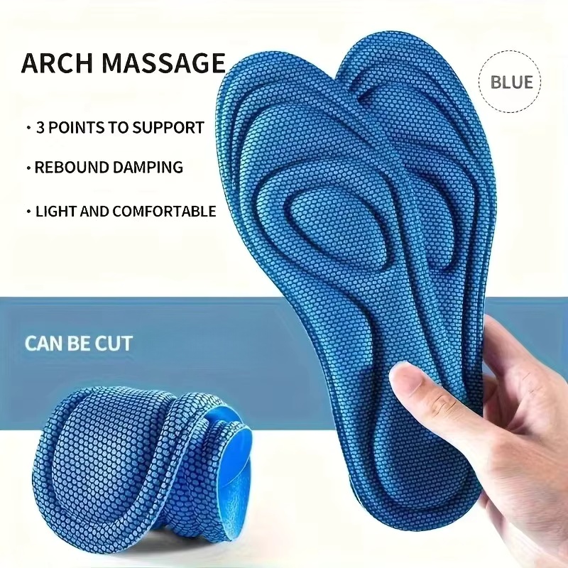 Men'S Shoes With Memory Foam - 4 pares de plantillas deportivas de