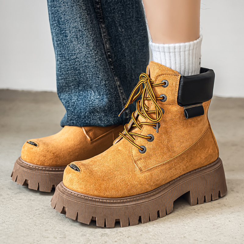 Men'S Shoes With Wide Toe Box - Botas Clásicas de Caña Alta para