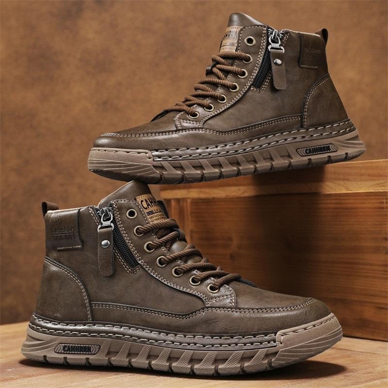 Men'S Shoes Comfortable Walking - Botas de cuero para Hombre, botas