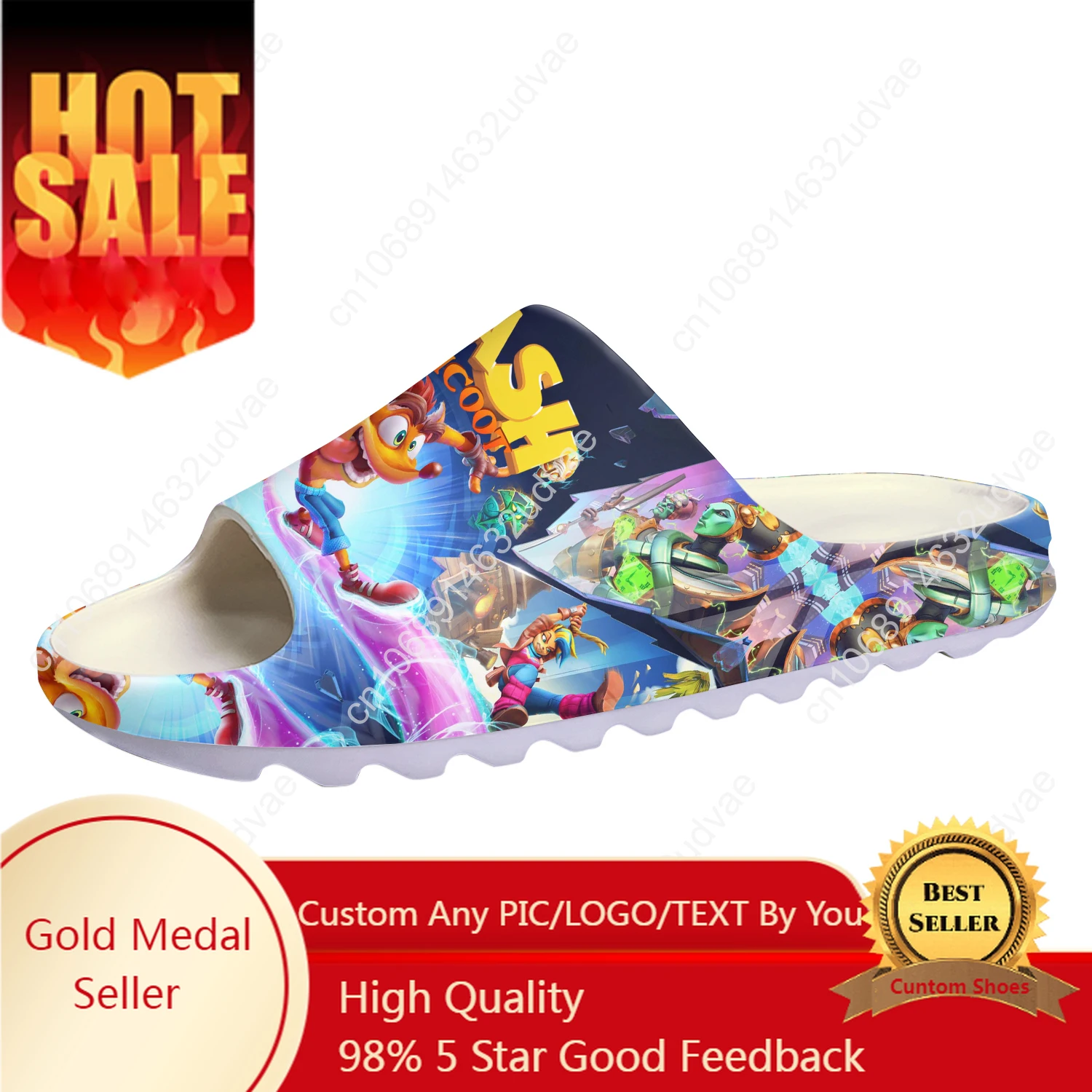 Men Shoes On - Crash Bandicoot Zapatillas de suela blanda