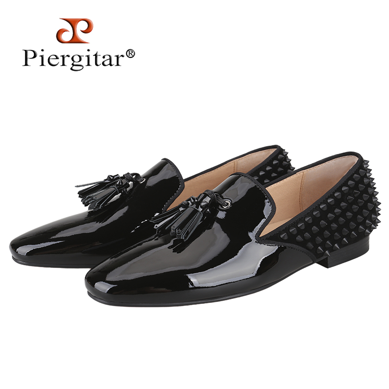 Men Shoes Red Tape - Mocasines Piergitar de charol negro con