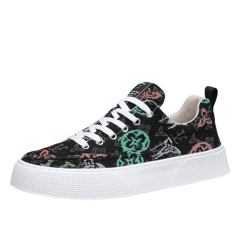 Men'S Shoes With Wide Toe Box - Zapatillas Casuales de Lona con Punta