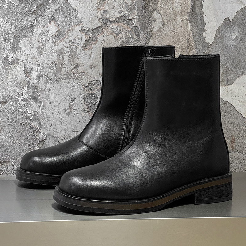 Men Shoes Elegant - Botas Vintage para hombre, calidad hecha