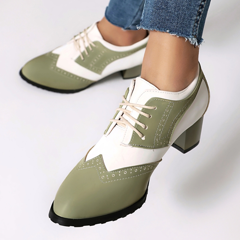 Zapatos de Tacón Bajo para Muj - Men Shoes Elegant reseña y precio