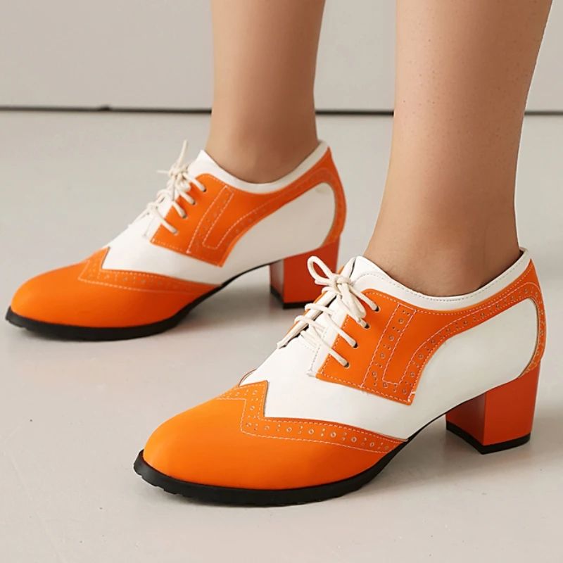Zapatos de Tacón Bajo para Muj - Men Shoes Elegant reseña y precio