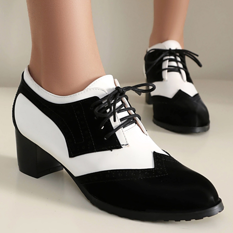 Zapatos de Tacón Bajo para Muj - Men Shoes Elegant reseña y precio