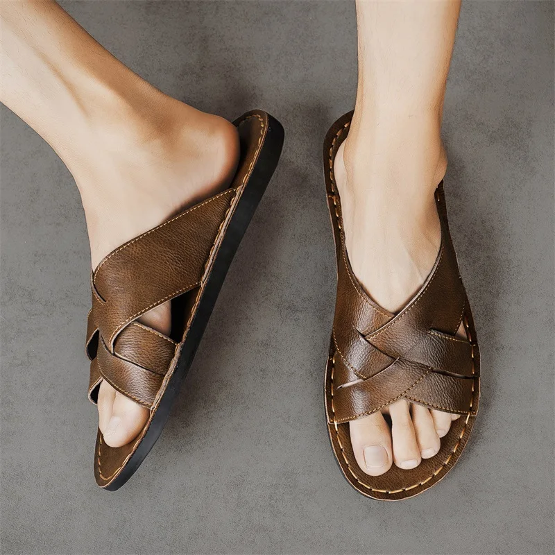 Sandalias informales de cuero  - Men'S Shoes Top Brands reseña y precio