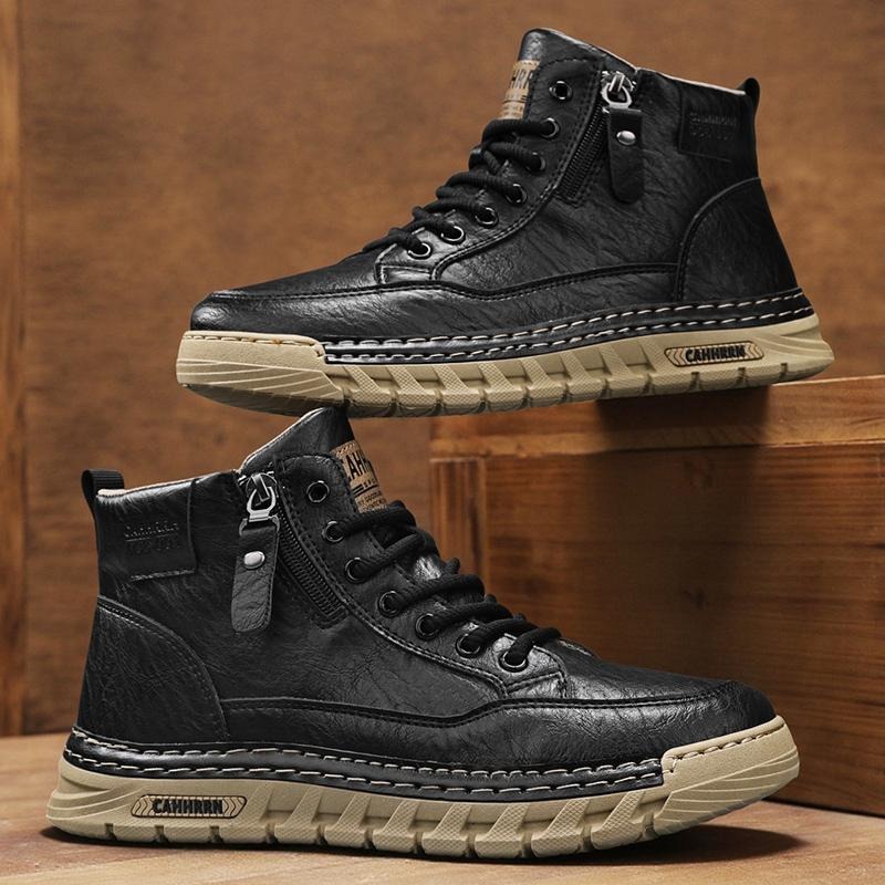 Botas de cuero para Hombre, bo - Men'S Shoes Comfortable Walking reseña y precio