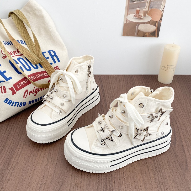 Zapatos de Mujer, Nueva Versió - Canvas Sneaker High reseña y precio