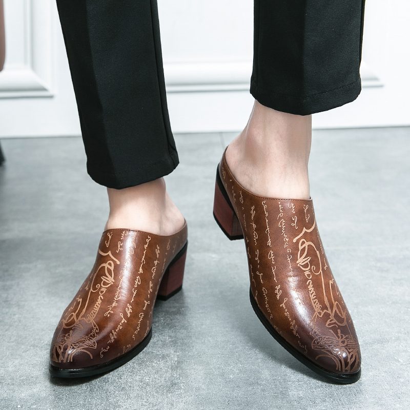 Mules de Cuero Marrón para Hom - Men'S Shoes With Toes reseña y precio