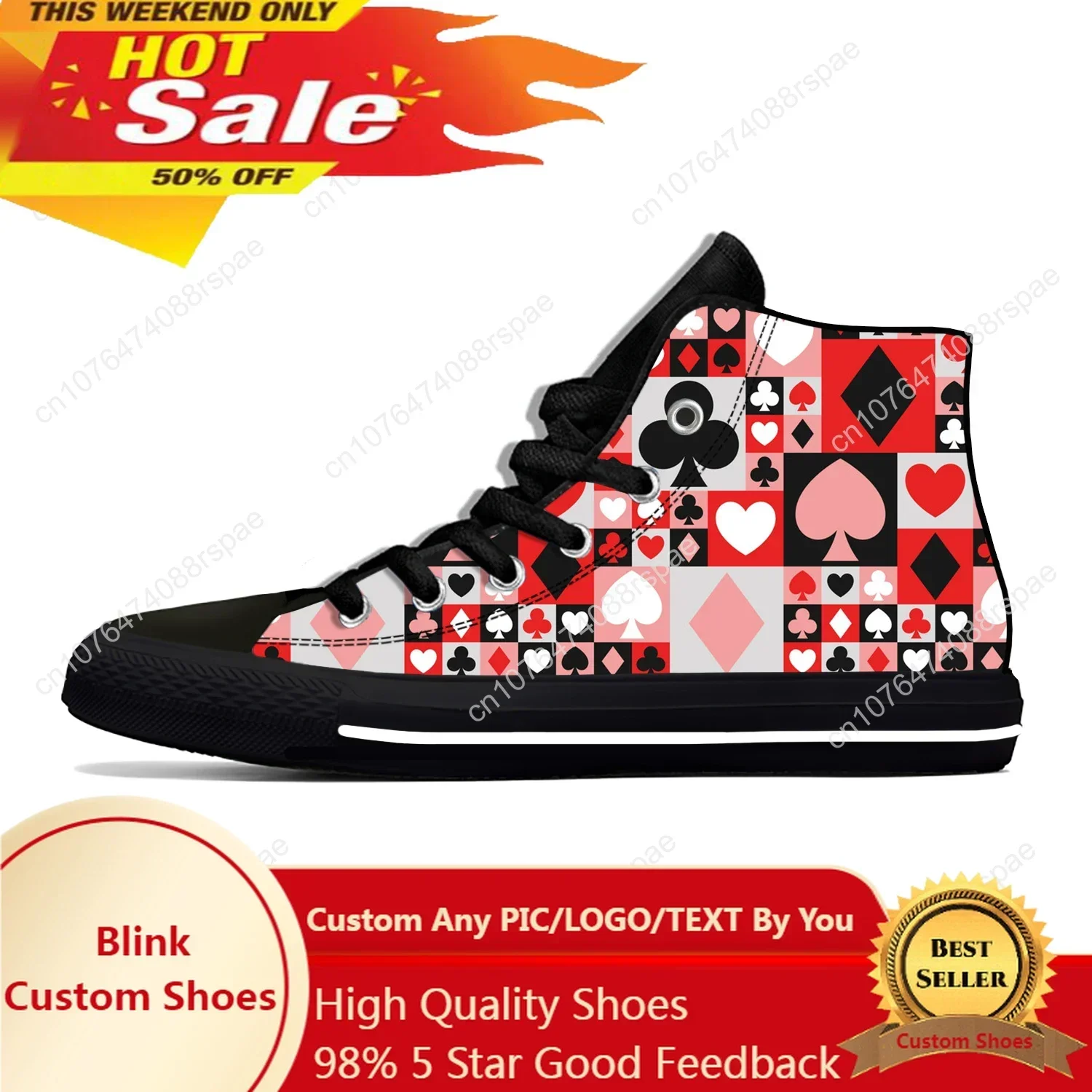 Símbolo de naipes de verano, z - Canvas Sneaker High reseña y precio