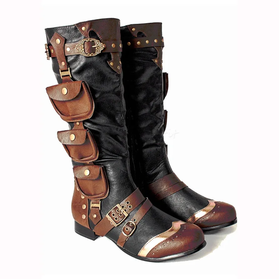 Botas altas Retro medievales S - Men Shoes Europe To Us reseña y precio