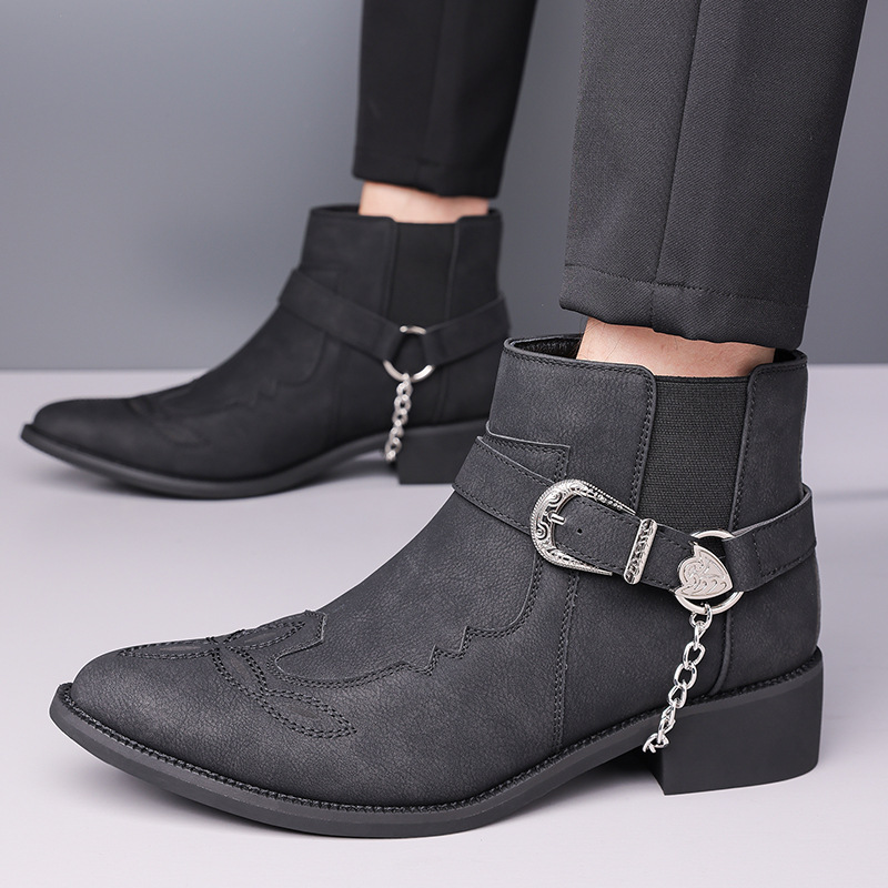 Botas de Vaquero Retro de Moda - Men'S Shoes Top Brands reseña y precio