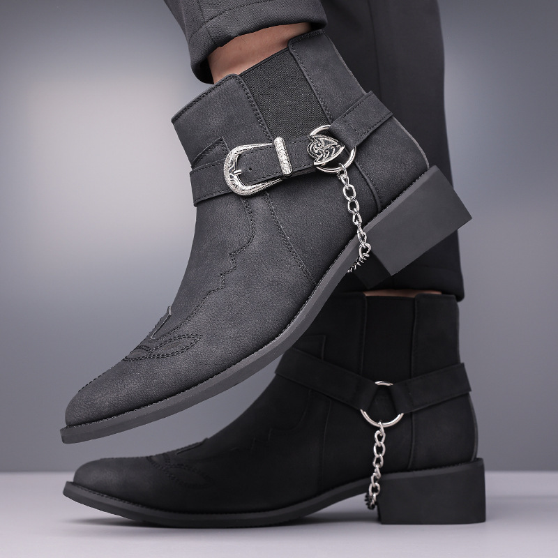 Botas de Vaquero Retro de Moda - Men'S Shoes Top Brands reseña y precio