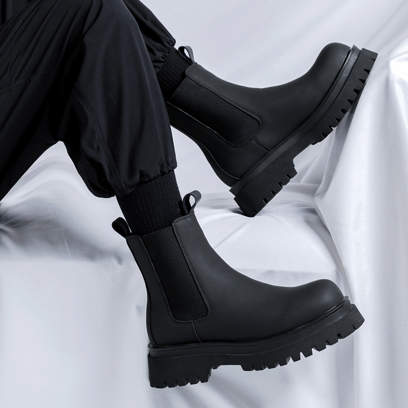 Botas de plataforma negras de  - Men Shoes H&M reseña y precio